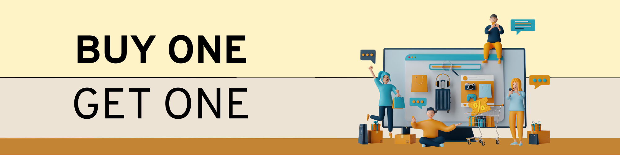 App banner buy one get one important accessories